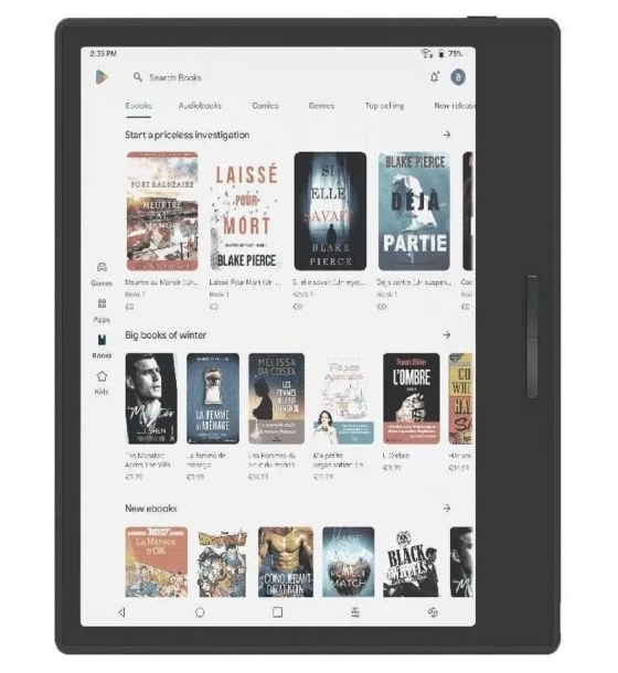 Tableta E-Ink Boox GO Color 7, 7 inch, Octa-Core, 4GB RAM, 64 GB, Android 12, Negru
