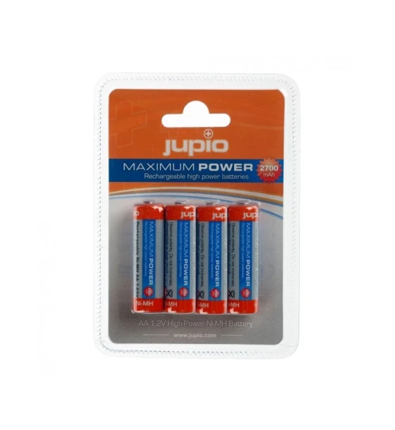 Baterii Reincarcabile Jupio AA 2700 mAh 4 bucati, 1 An Garantie