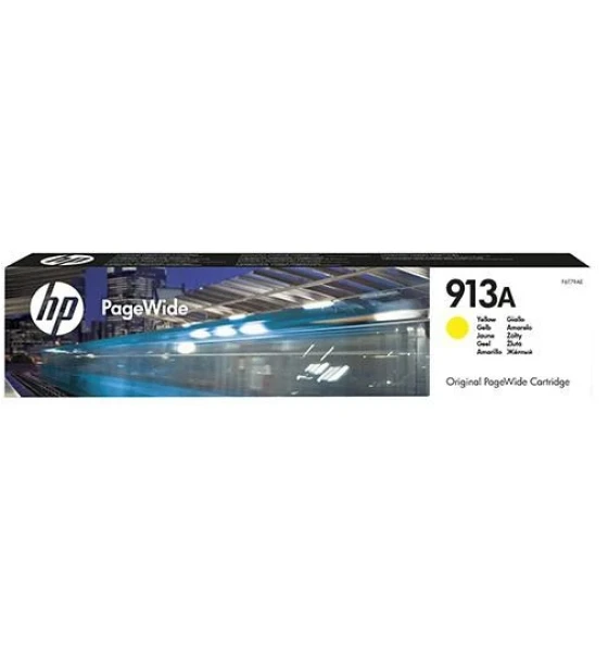 Cartus cerneala HP Yellow PageWide Nr.913A F6T79AE Original HP PageWidePro 452DW