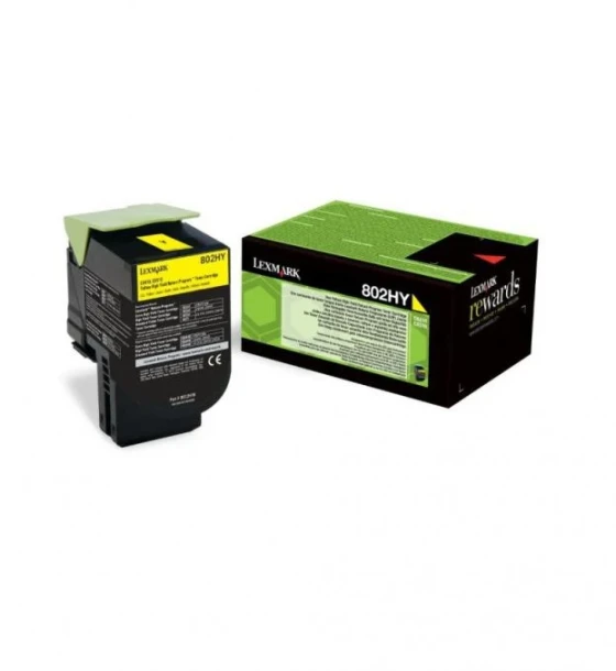 Toner Lexmark 80C2HY0, yellow, 3 k, CX410de, CX410de with 3 yearOnsite Service, CX410dte, CX410e, CX510de, CX510de Statoil, CX510dhe, CX510dthe