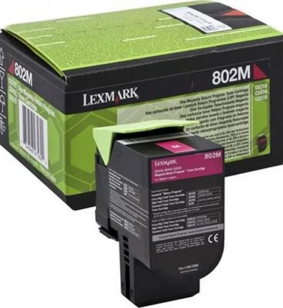 Toner Lexmark 80C20ME, magenta, 1 k, - CX510de, CX410de, CX410e, CX510dhe, CX510dthe, CX410dte, CX310dn, CX310n