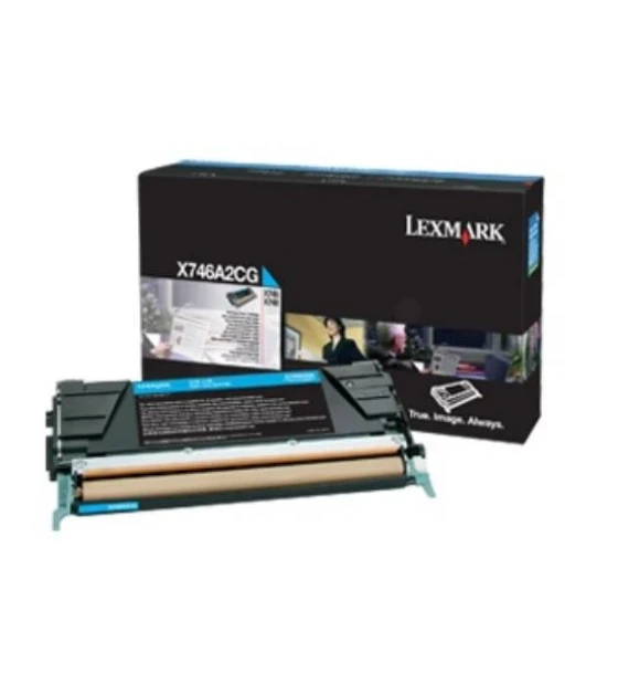 Toner Lexmark X746A3CG, cyan, 7 k, X746de, X748de, X748deStatoil, X748de with total 5 years warranty, X748dte