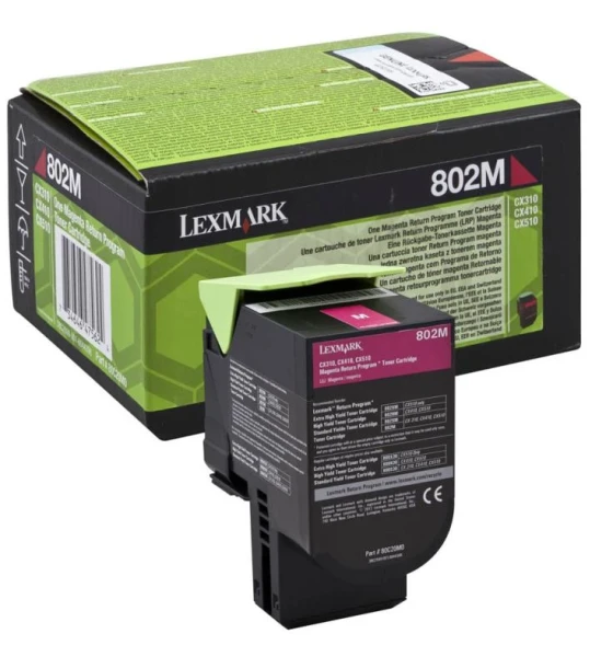 Toner Lexmark 80C20M0, magenta, 1 k, CX310dn, CX310n, CX410de, CX410de with 3 year Onsite Service, CX410dte, CX410e, CX510de, CX510de Statoil, CX510dhe, CX510dthe