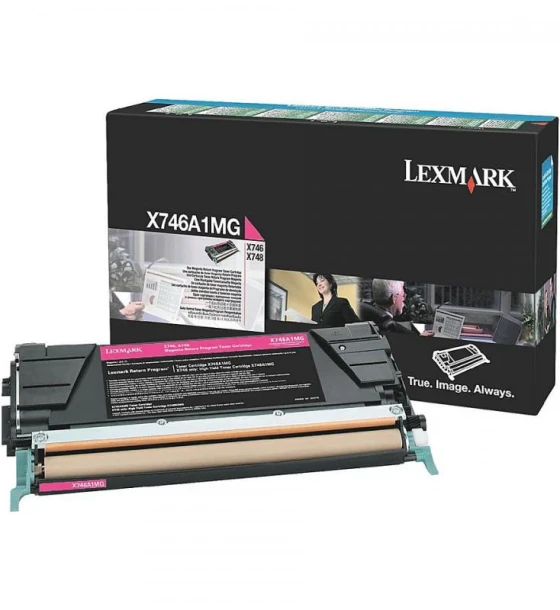 Toner Lexmark X746A1MG, magenta, 7 k, X746de, X748de, X748deStatoil, X748de with total 5 years warranty, X748dte