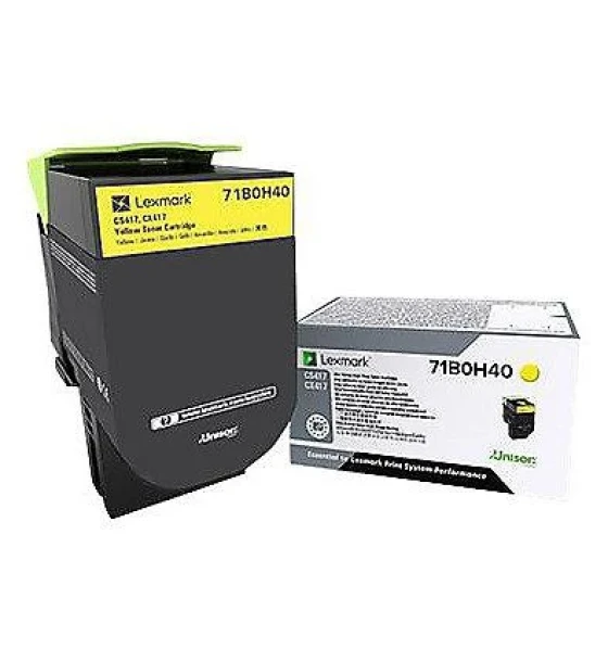 Toner Lexmark 71B0H40, yellow, 3.5k, pentru CX417DE, CS417DN