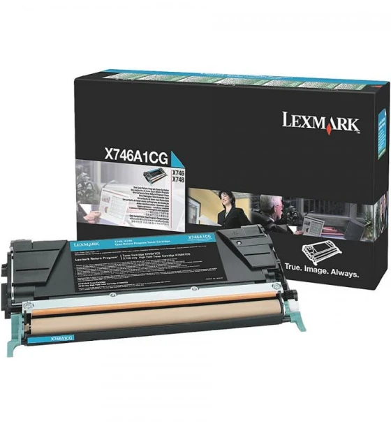 Toner Lexmark X746A1CG, cyan, 7 k, X746de, X748de, X748deStatoil, X748de with total 5 years warranty, X748dte