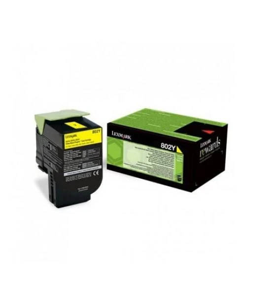 Toner Lexmark 80C20YE, yellow, 1 k, - CX510de, CX410de, CX410e, CX510dhe, CX510dthe, CX410dte, CX310dn, CX310n