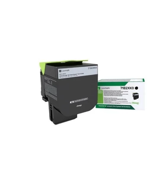 Toner Lexmark 71B2XK0, black, return program, 8k, CX517de, CS517de