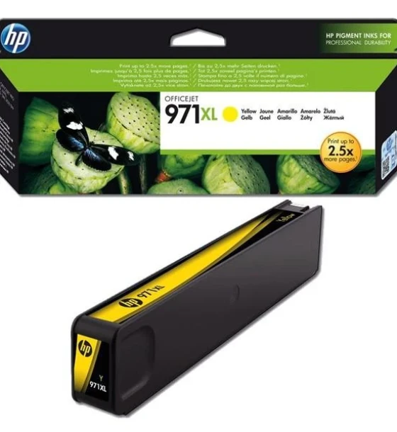 Cartus cerneala HP CN628AE, Yellow, 6600pag, HP Officejet Pro X451DW, Officejet Pro X476dw, Officejet Pro X551DW, Officejet ProX576dw, NR.971XL
