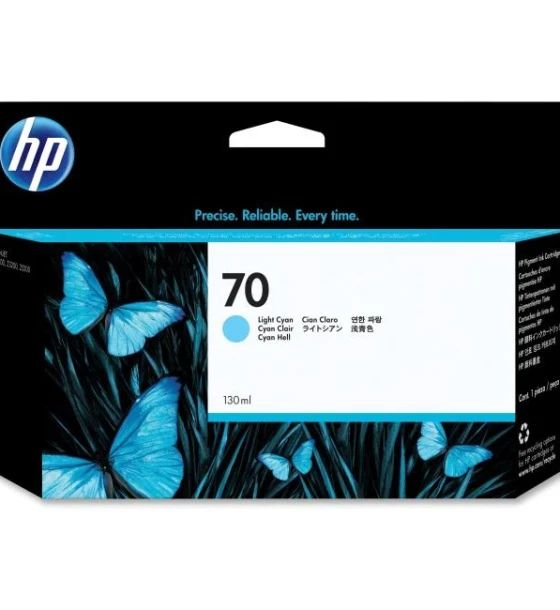Cartus cerneala HP 70 DESIGNJET light cyan C9390A, 130 ml, HP DesignJet SDPro, HP DesignJet Z2100, HP DesignJet Z5200, HP DesignJet Z5400, HPDesignjet Z2100, HP DesignJet Z3200