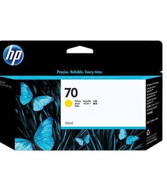 Cartus cerneala HP 70 DESIGNJET yellow C9454A, 130 ml, HP DesignJet SDPro, HP DesignJet Z2100, HP DesignJet Z5200, HP DesignJet Z5400, HPDesignjet Z2100, HP DesignJet Z3200