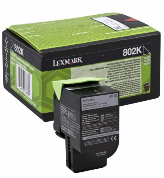 Toner Lexmark 80C20K0, black, 1 k, CX310dn, CX310n, CX410de, CX410de with 3 year Onsite Service, CX410dte, CX410e, CX510de, CX510de Statoil, CX510dhe, CX510dthe