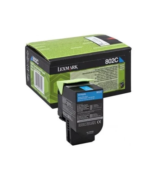 Toner Lexmark 80C20CE, cyan, 1 k, - CX510de, CX410de, CX410e, CX510dhe, CX510dthe, CX410dte, CX310dn, CX310n
