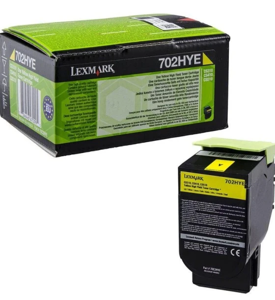 Toner Lexmark 70C2HYE yellow, 3k, compatibil cu CS310dn / CS310n/ CS410dn / CS410dtn / CS410n / CS510de / CS510dte