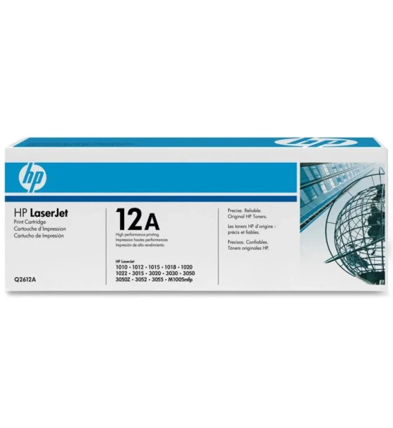 Toner HP Q2612A, black, 2 k, LaserJet 1010, LaserJet 1012, LaserJet 1015, LaserJet 1018, LaserJet 1020, LaserJet 1022, LaserJet1022N, LaserJet 1022NW, LaserJet 3015, LaserJet 3020