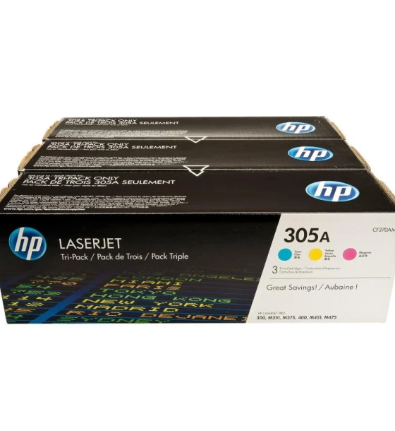 Toner HP CF370AM, pachet triplu CE411A/CE412A/CE413A