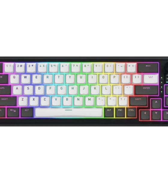 Tastatura HATOR Skyfall Pro Wireless 65. Keyboard form factor 65%. Keyboard style Straight. Connectivity technology Wired Wireless, Device interface USB + RF Wireless + Bluetooth