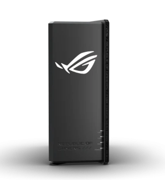 Router wireless ASUS ROG Strix GS-BE18000. WAN connection type RJ-45. Wi-Fi band Tri-band 2.4 GHz GHz, Top Wi-Fi standard Wi-Fi 7 802.11be, WLAN data transfer rate max 11529 Mbit/s. Ethernet LAN