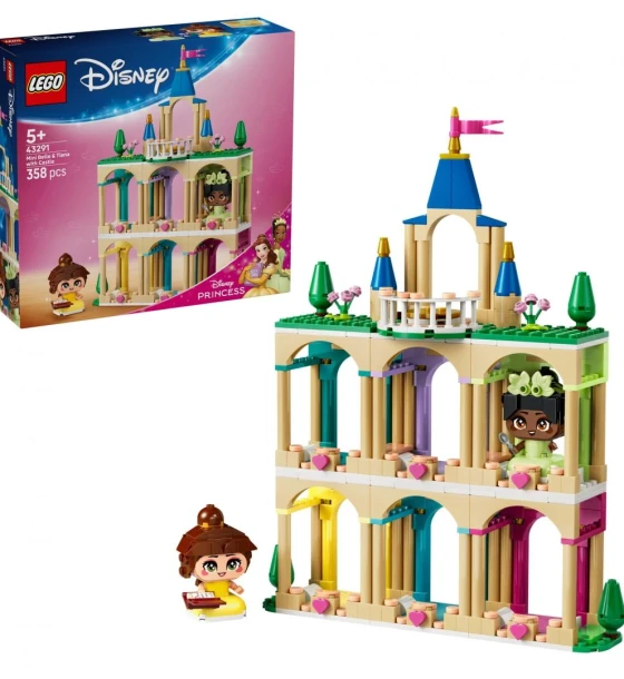 Set de constructie Miniprintesele belle si tiana la castel LEGO43291