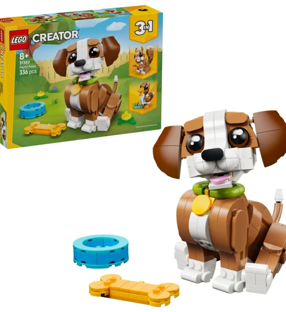 Set de constructie Animale adorabile catelus jucaus LEGO31382