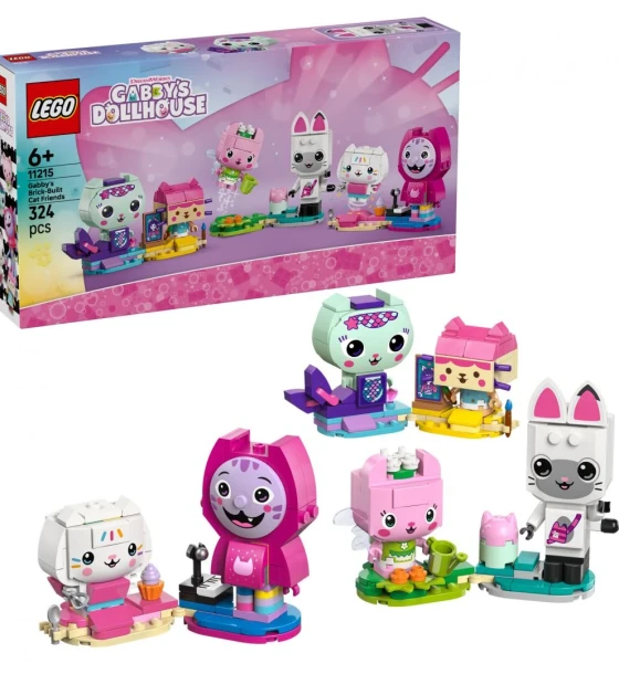 Set de constructie Prietenele pisicute din caramizi ale lui gabby LEGO11215