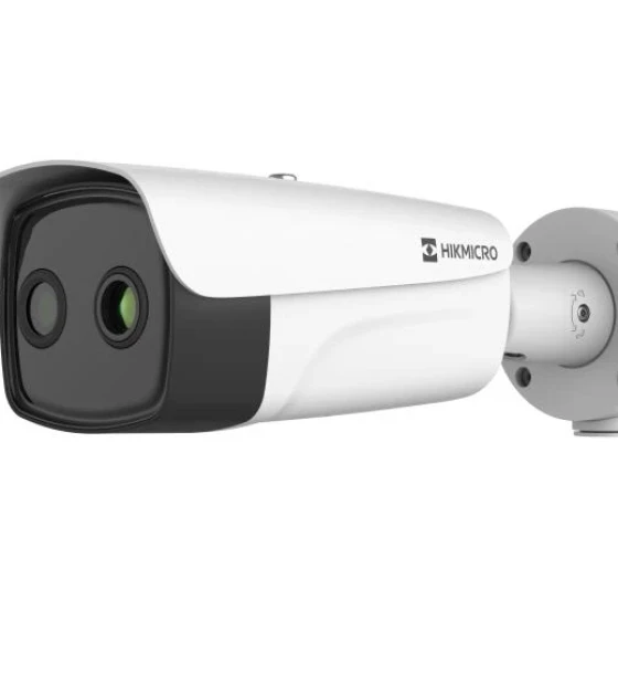 Thermal Optical Bi-spectrum Network Bullet Camera 384 x 288 resolution, 12 μm, VOx UFPA, NETD 20 mK 25 C, F1.0 Video content analysis 3.0 VCA3.0 high accuracy vehicle/human detection and