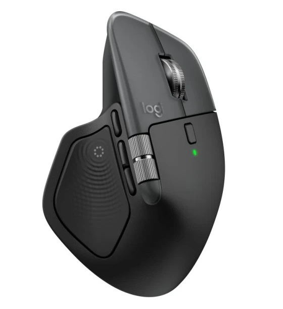 Logitech MX Master 4 for Mac. Form factor Right-hand. Movement detection technology Laser, Device interface Bluetooth, Movement 8000 DPI, Buttons type Pressed buttons, Buttons quantity 8
