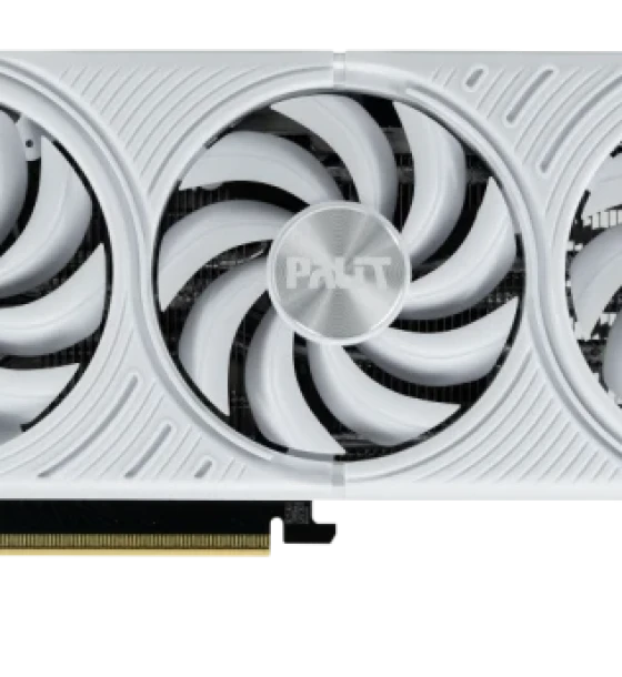Palit GeForce RTX 5070 White OC. processor family NVIDIA, processor GeForce RTX 5070, Processor frequency 2325 MHz. Discrete card memory 12 GB, card memory type GDDR7