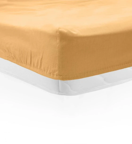 Cearceaf pat cu elastic 180X200 cm galben pal