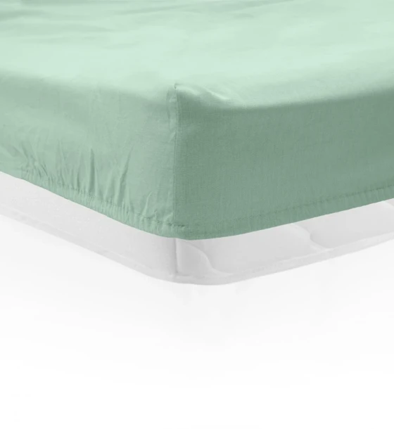 Cearceaf pat cu elastic 90X200 cm verde