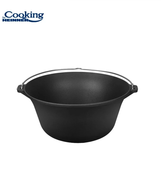 Ceaun din fonta pura 37X17.5 cm, 10L, cooking by heinner