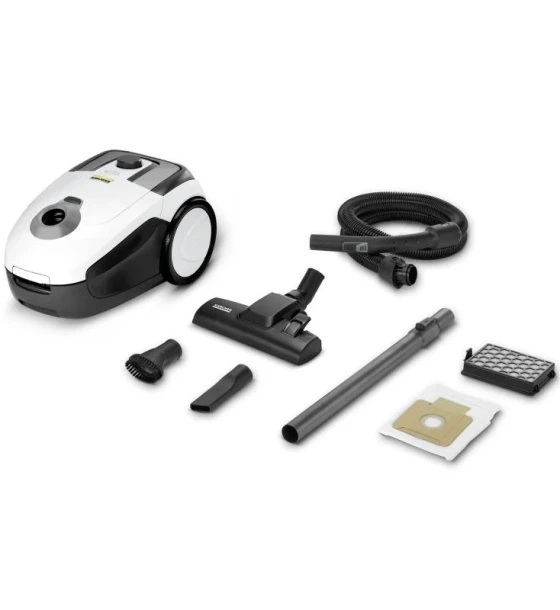 Kärcher VC 2. Maximum input power 700 W. Type Drum vacuum, Cleaning type Dry, Dust container type Dust bag, Dust capacity 2.8 L. Vacuum air filtering HEPA, Dirt separating method Filtering