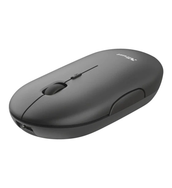 Mouse Trust Puck, Rechargeable Bluetooth, negru