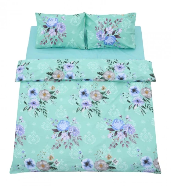 Lenjerie dubla 100% bumbac 4 piese, Spring