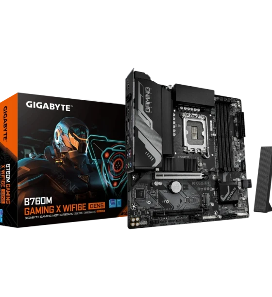 GIGABYTE B760M GAMING X WIFI6E GEN5. Processor manufacturer Intel, Processor socket LGA 1700, Compatible processor series Intel Celeron, Intel Core i3 12th Gen, Intel Core i3 13th Gen