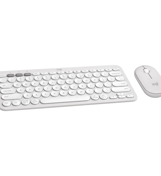 Tastatura Keyboard +mouse combo pebble 2/WHITE 920-012240 Logitech