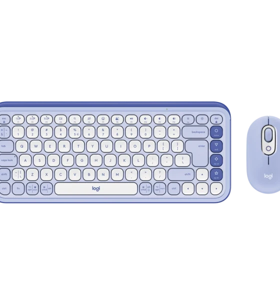 Tastatura Keyboard +mouse combo pop icon/liliac 920-013078 Logitech