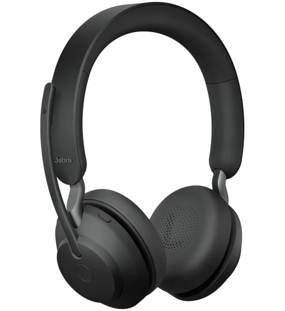 Casca JABRA Evolve2 65 UC Stereo Headset on-ear Bluetooth wireless USB-A noise isolating black
