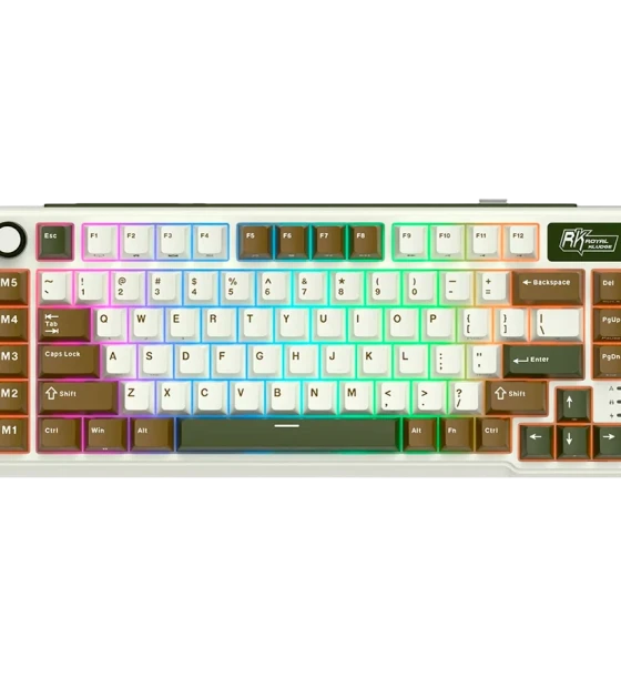 Tastatura ROYAL Kludge RK-L75-plmgrn-crmsw-US