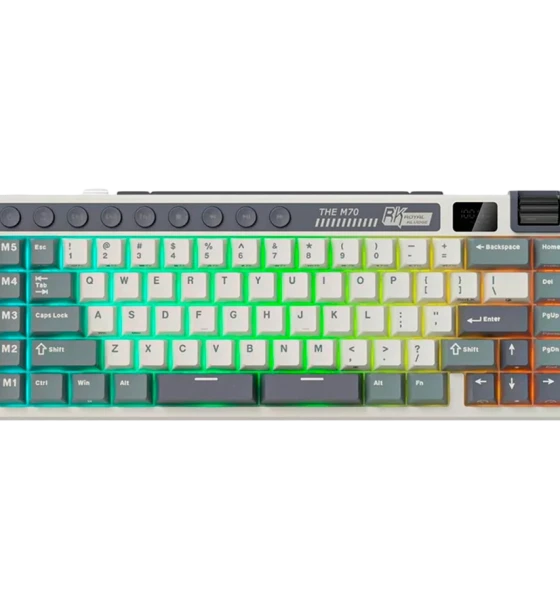 Tastatura ROYAL Kludge RK-M70-cyanprp-begsw-US