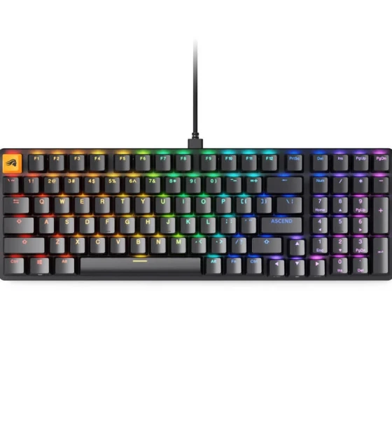 Tastatura mecanica GMMK 2 Full Size 96%, RGB, USB-C, Fox Linear Switch, Layout US, Negru