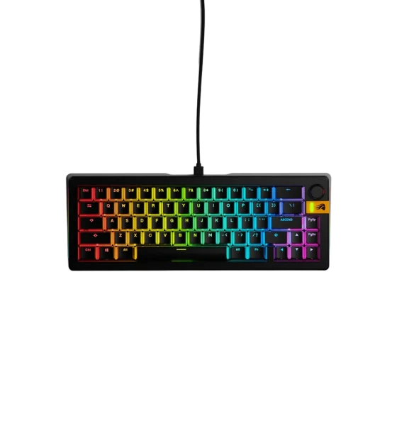 Tastatura mecanica GMMK 3 HE 65%, Fox HE Switches, US layout, 66 taste, Negru