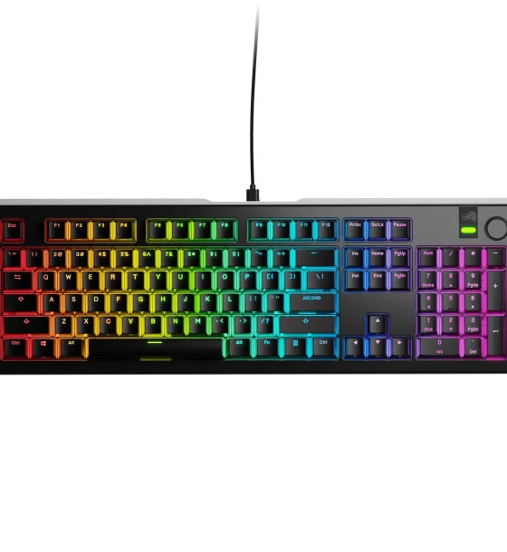 Tastatura mecanica GMMK 3 PRO 100% Prebuilt, USB-C, Fox Switches, US layout, 104 taste, Negru