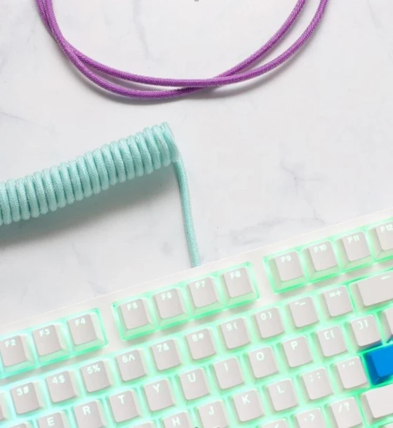Tastatura Cablu USB personalizat cu bobina Ducky, MK Frozen Llama
