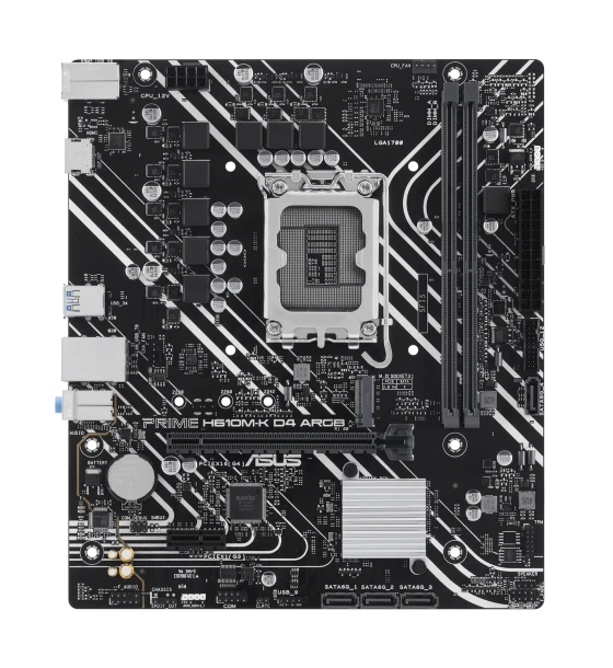 Placa de baza ASUS PRIME H610M-K D4 argb LGA1700 2xDDR4 mic-ATX HDMI dsub LAN MB