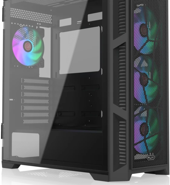 Carcase Ponos ULTRA MS4, ATX, mesh, negru