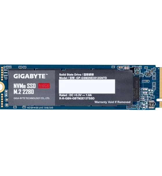 SSD- Interne G3NVME512G, 512GB, M.2, PCI-express 3.0 x4, NVMe 1.3