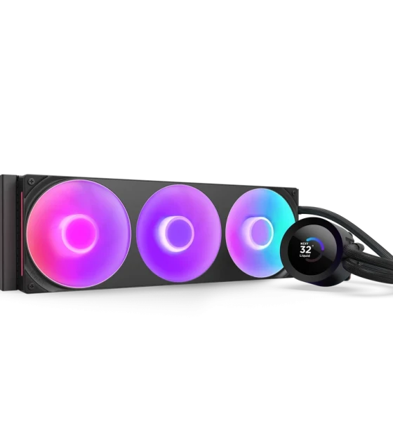 Coolere Procesor Kraken Plus 360 RGB, AIO 360mm, pompa cu ecran LCD, Intel/ AMD, Negru