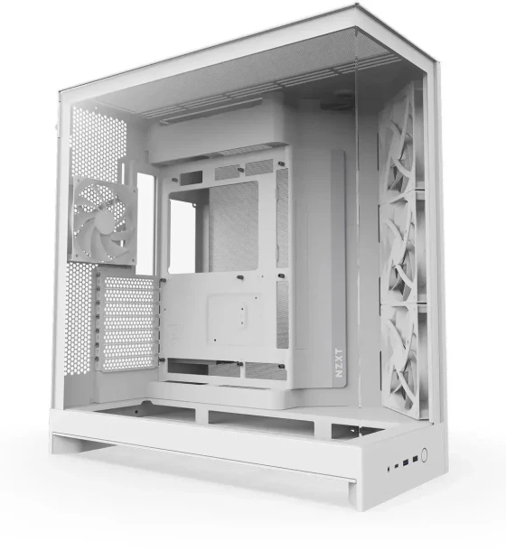 Carcase H9 Flow 2025, Dual-Chamber, Mid-Tower, Alb