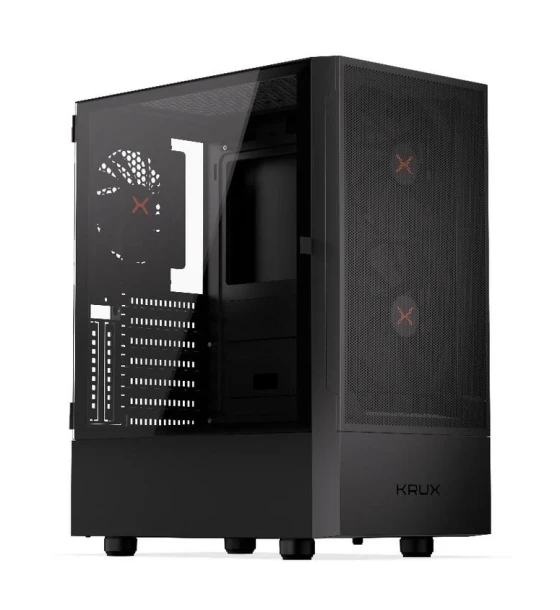 Carcase Nadir, MiddleTower, ATX, cu 3 ventilatoare incluse, Negru